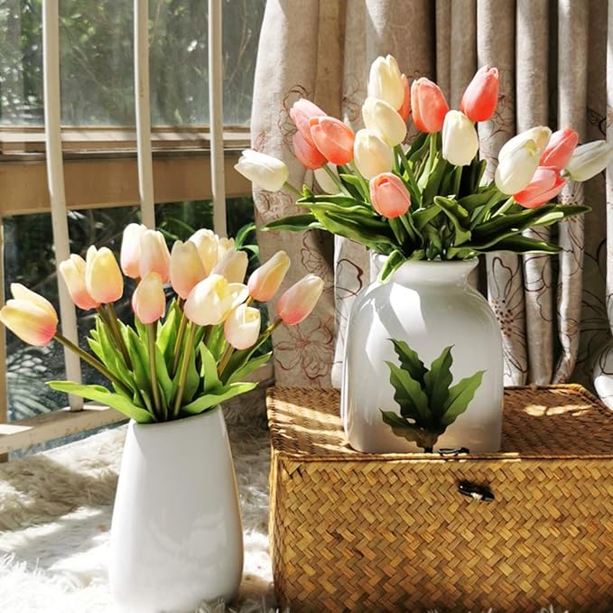 ✨This Week's Special Price $14.95💥UV Resistant Lifelike Artificial Tulips Flowers💐
