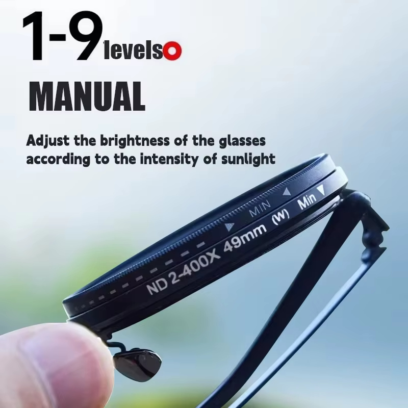 LUMNIX™ Adjustable ND Filter Sunglasses – 9-Level Light Control