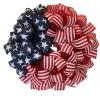 💞Handmade Patriotic ribbon Wreath