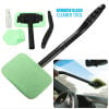 Windshield Cleaning Tool with 4 Washable Microfiber Pads