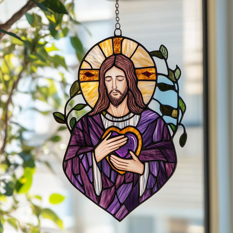 🙏Jesus Sun Catcher Collection -- Eternal Love