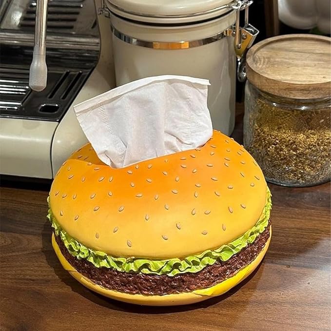 🔥Last Day Promotion - 60% OFF🎁🍔Funny Hamburger Magnetic Tissue Box📦