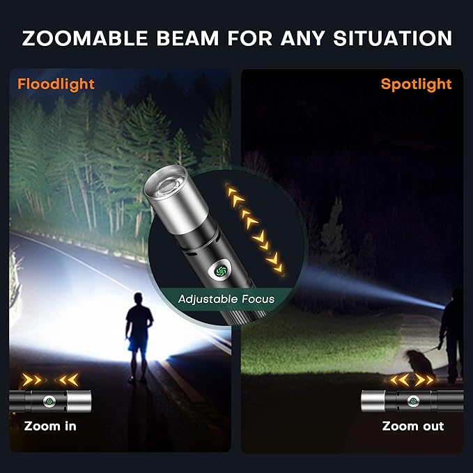 🔥Hot Sellng🔥3-in-1 Flashlight with Stun Arc & Siren Alarm