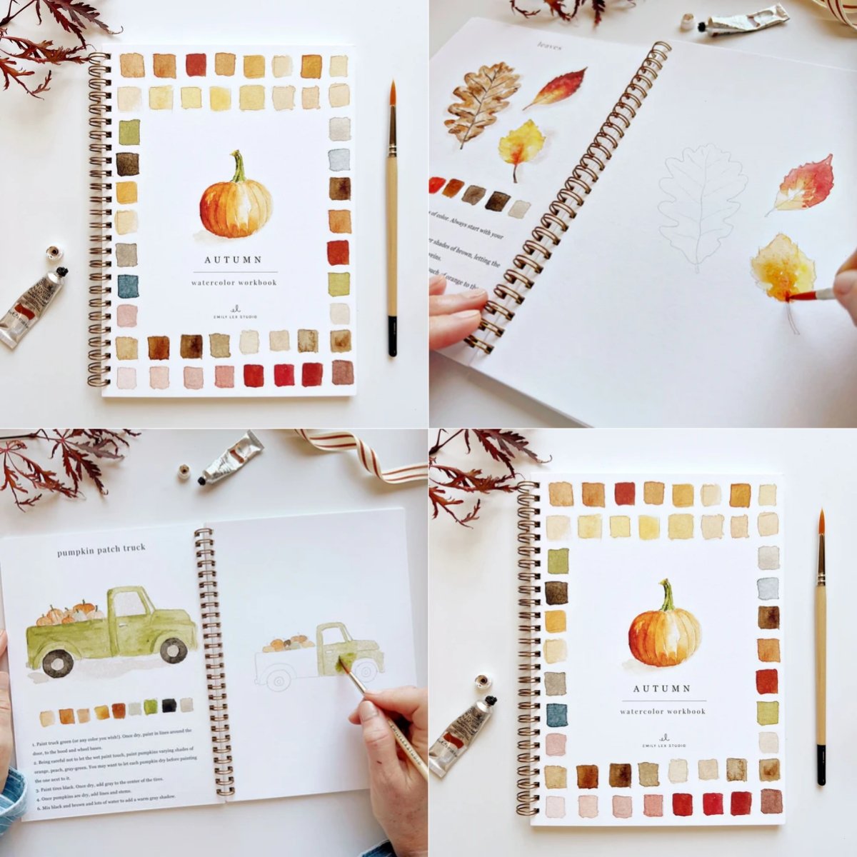 🔥LAST DAY 55% OFF - 🖼️Beginner-Friendly💕 Watercolor Workbook