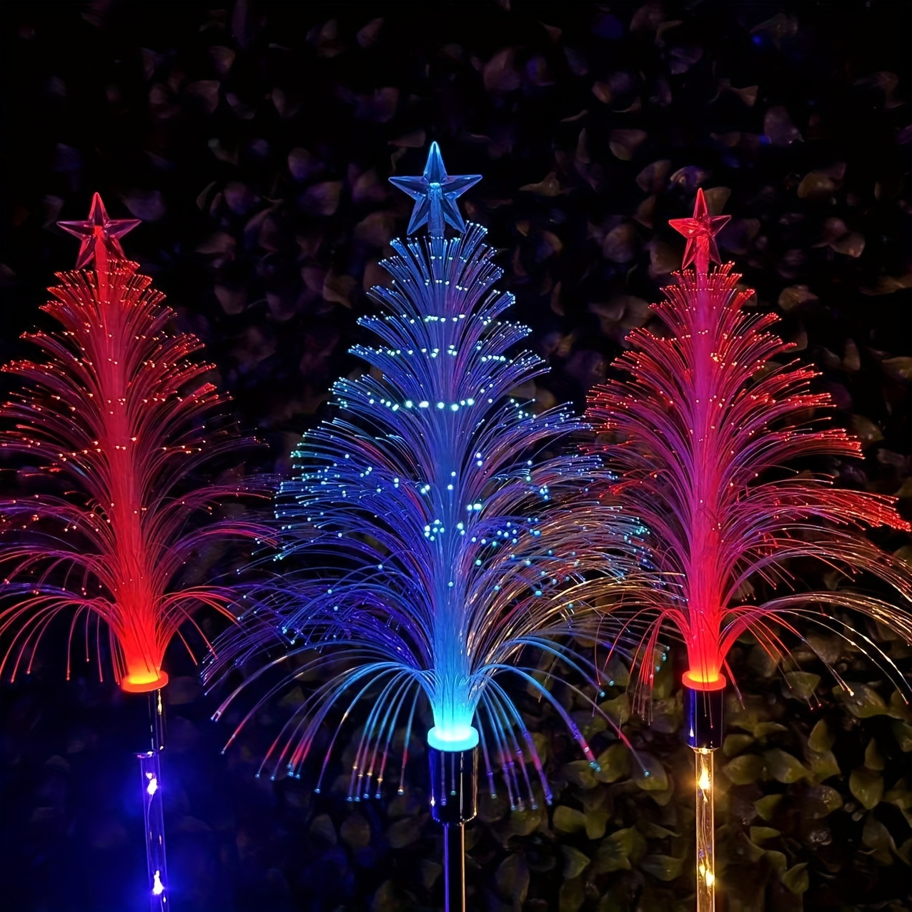 🔥Last Day Discount-75%OFF🎄7 Color Changing Solar Christmas Trees Lights