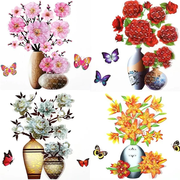 Best Gift For Holiday 🌸 3D Vase Sticker