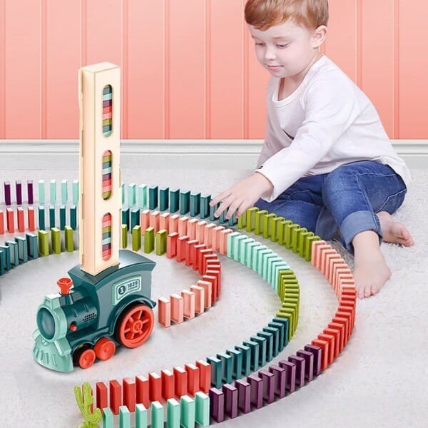 (🎄Early Christmas Sale-49% OFF) Dominoes Automatic Domino Train
