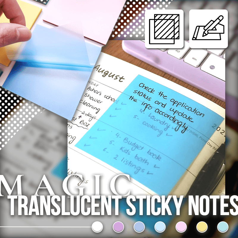 (📕Spring Sale 48% OFF) Magic Transparent Sticky Notes