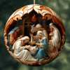 🎄Nativity Christmas ornament(2D flat printing)