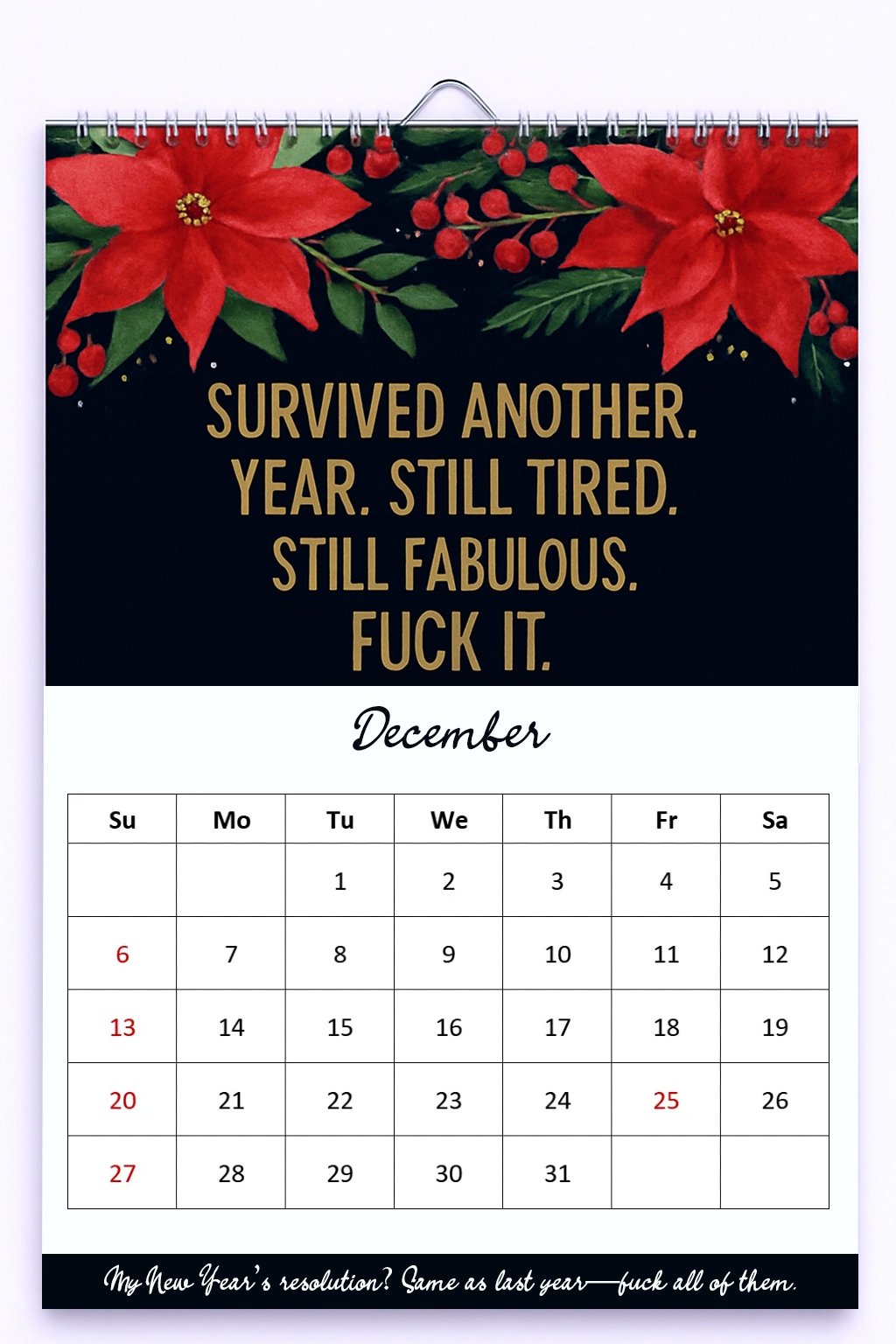 🔥Fuck It Again – 2026 Calendar For Women Who've Had Enough