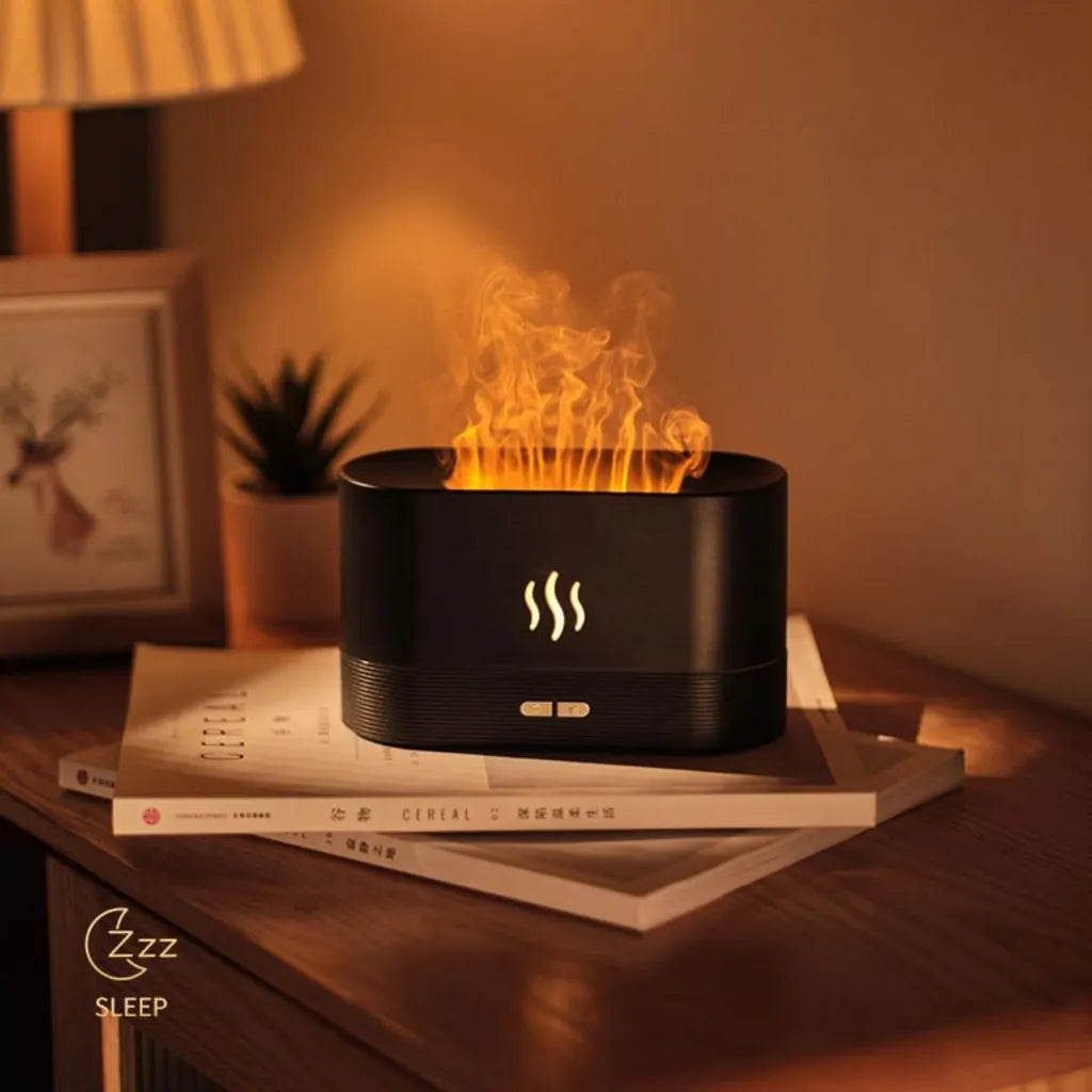 (🔥Hot Sale- SAVE 50% OFF)Flame humidifier 🌫 Ultrasonic Aromatic Essences 🌫 Diffuser(📦FREE SHIPPING📦)