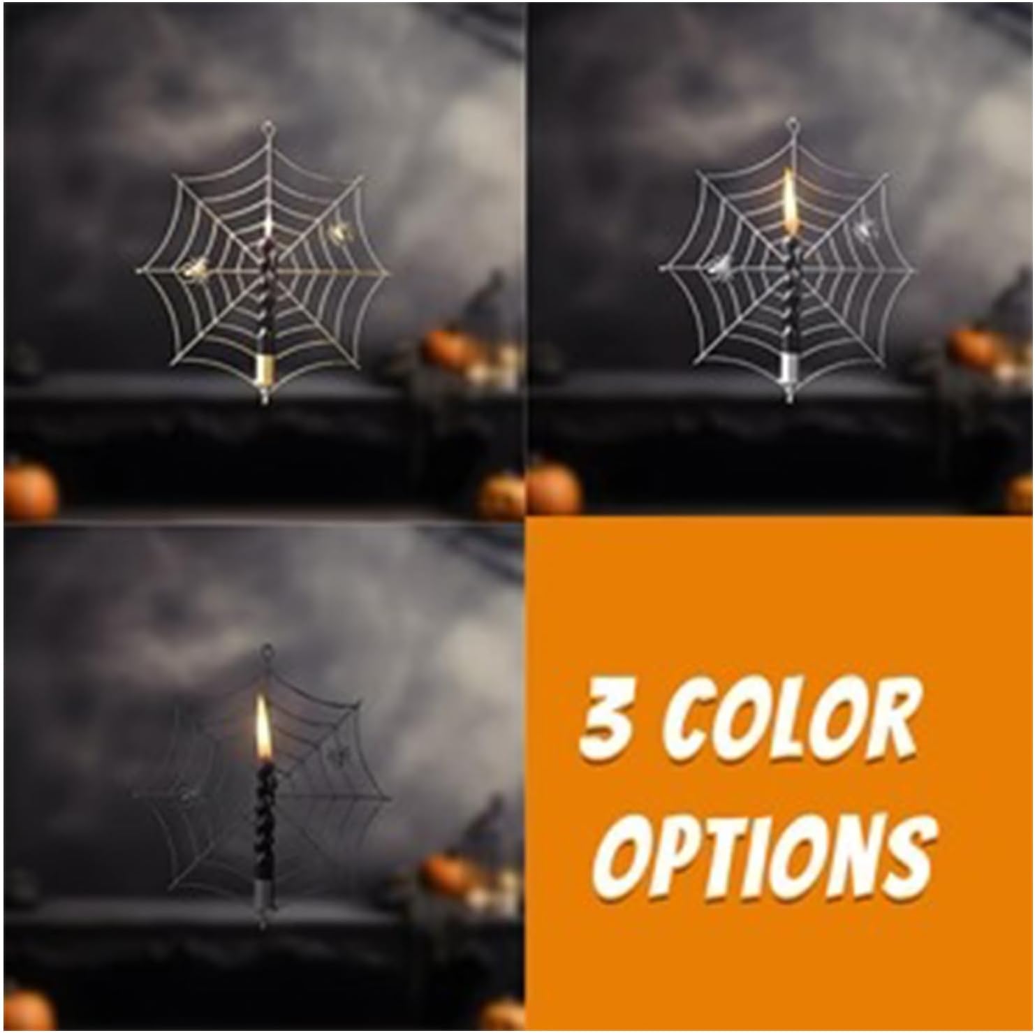 🎁TikTok Last Day Sale - 70% OFF🔥🕸️Spider Web Candle Holder🕸️