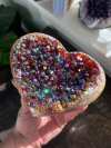 Angel Aura Heart Shaped Rainbow Crystal Cluster-BUY 2 GET EXTRA 10 % OFF & FREE SHIPPING