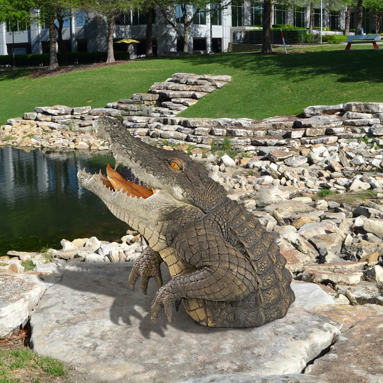 ✨Last Day For Clearance 70% OFF🐊Garden Swamp Gator Statue