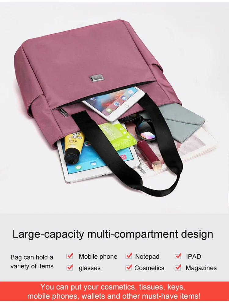 🔥Last Day Promotion 70% OFF👜Large Capacity Water Repellent Multi Pocket Nylon Shoulder Bag