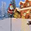 🎅 Christmas Solar Watering Can Light with Santa Decoration