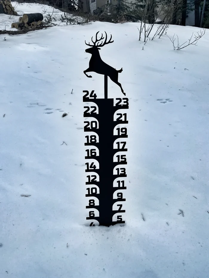 (🌲Christmas Pre Sale- SAVE 48% OFF)Iron Art Snow Gauge-Buy 2 Get Free Shipping