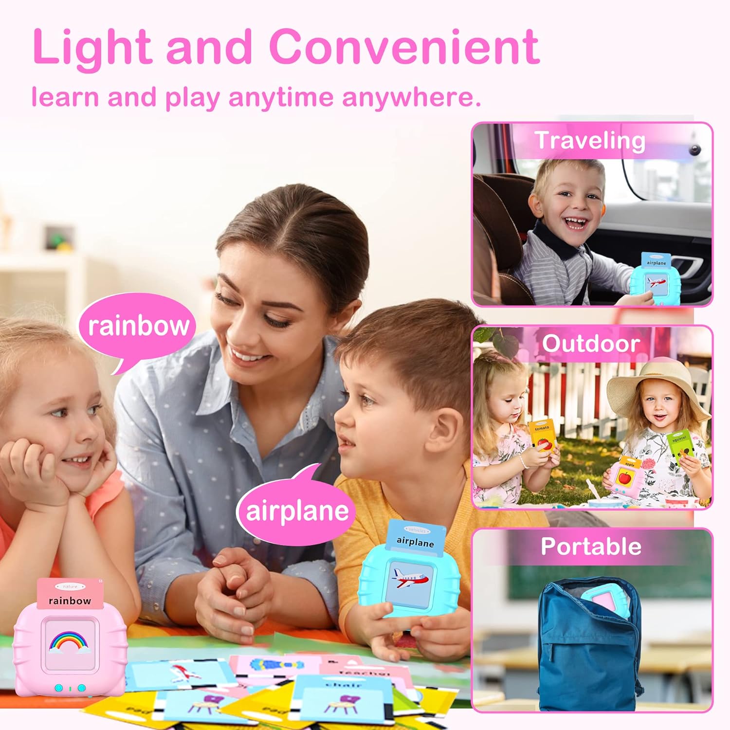 🔥HOT SALE🙋‍♀️Early Learning Card And Reading Toy