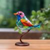 𝐇𝐀𝐍𝐃𝐌𝐀𝐃𝐄🌈Bunte Vögel auf Zweig-Desktop-Ornamenten🕊️- Kostenloser Versand