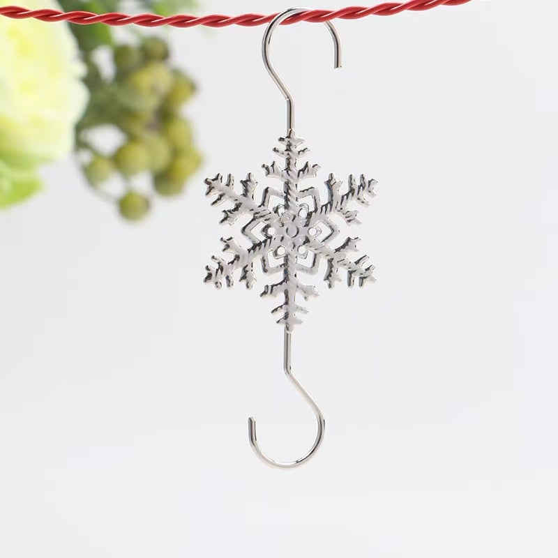 💥LAST DAY SALE 50% OFF💥Christmas S-Hooks with Snowflake(20pcs)