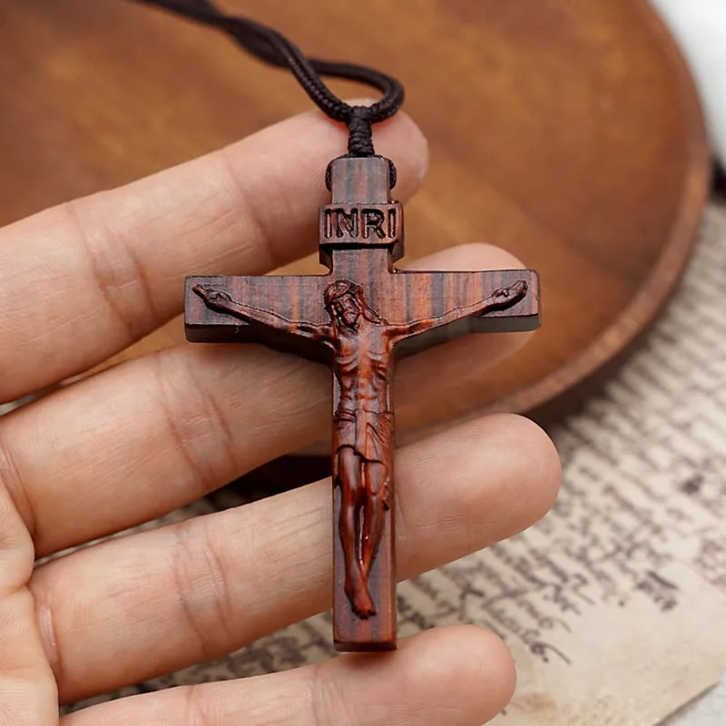 ✝️Jesus Cross Wooden Necklace(𝗠𝗮𝗿𝘁𝗶𝗻 𝗠𝘂𝗲𝗹𝗹𝗲𝗿®)