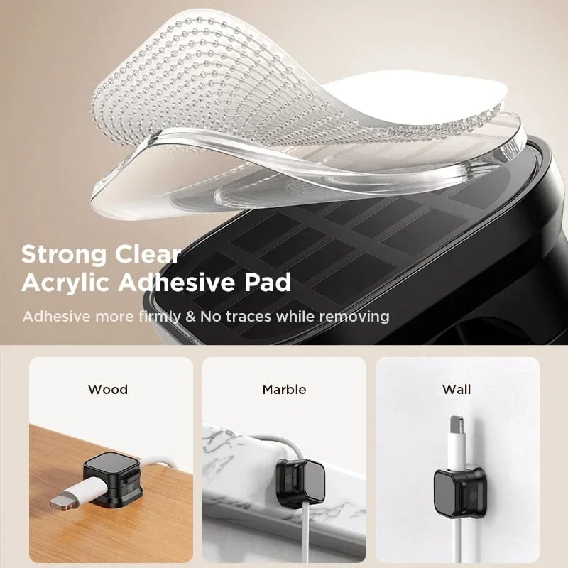 🔥Last Day Sale - 50% OFF🎁Magnetic Cord Organizer, Easy Secure Adhesive Cable Management