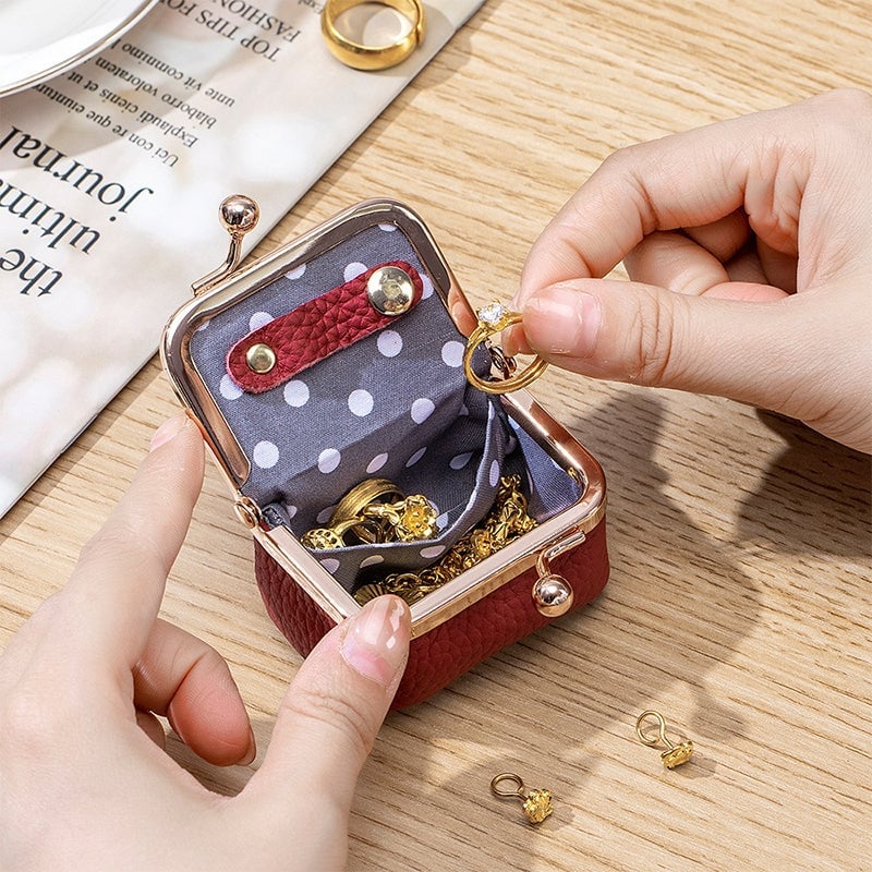 LAST DAY 50% OFF💎Genuine Leather Mini Jewelry Box❤BUY 2 FREE SHIPPING