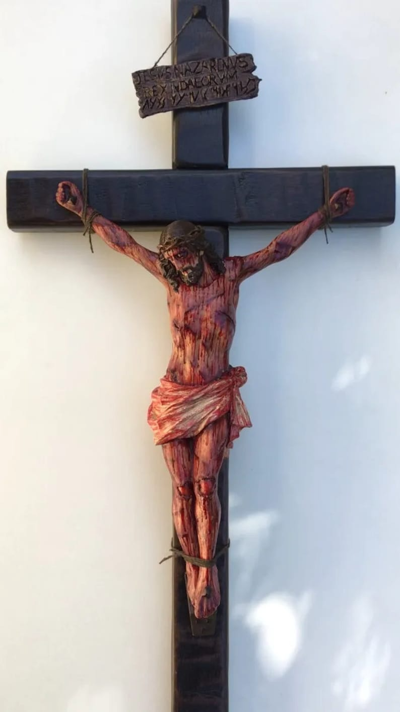 🙏Easter Faith✝️Handmade - Realistic Crucifix Christ (BUY 2 FREE SHIPPING)