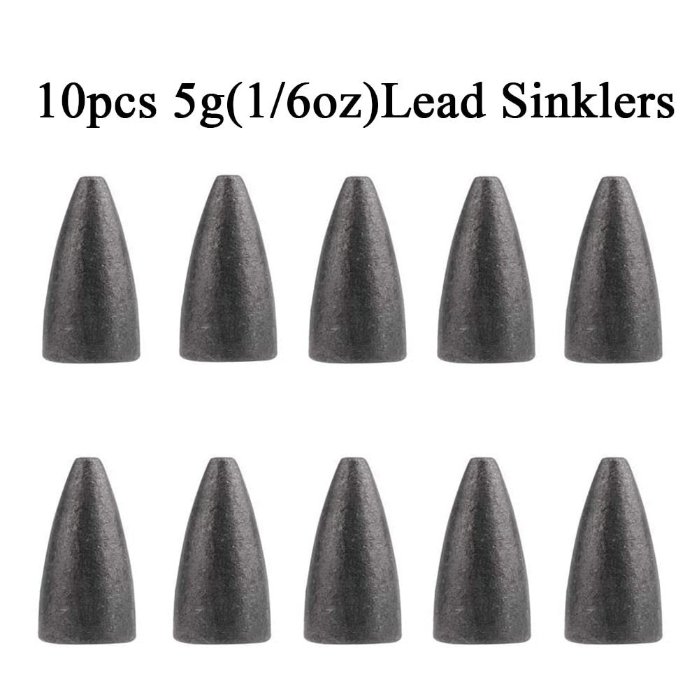 Fishing Bullet Weights 10 Pcs