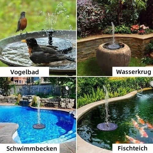 🔥Letzter Tag 49 % RABATT🚿verbesserter solarbetriebener Brunnen für den Außenbereich