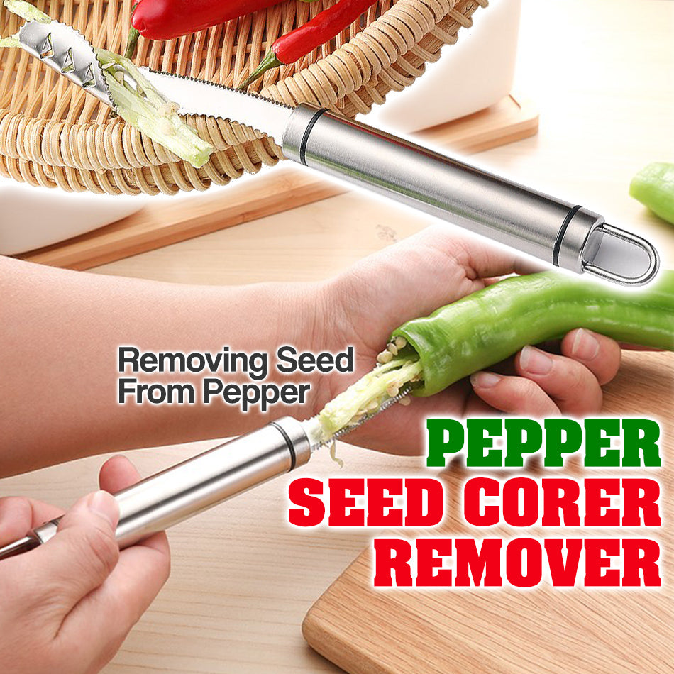 (🎄Christmas Promotion--48%OFF)Pepper Seed Corer Remover(Buy 3 get 2 Free now)