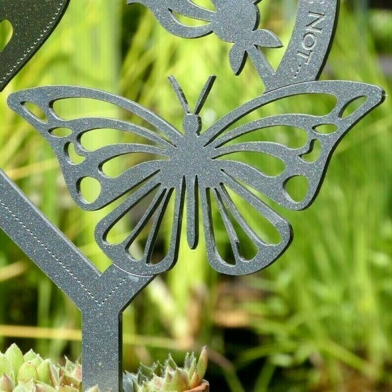 Memorial Gift Butterfly Ornament Garden Plaque