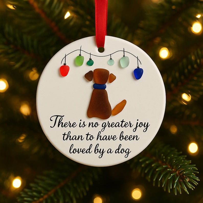 Sea Glass Art Animal Ornament