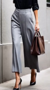 Women's Commuter Wide-leg 9-point Trousers
