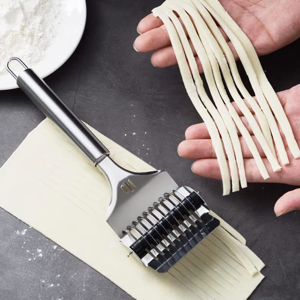 (🎄Christmas Promotion--48%OFF)Stainless Steel Pasta Rolling Cutter(👍Buy 2 get 1 Free)