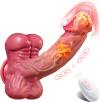 5 In 1 Realistic Muscular Thrusting Rotation Dildo Wireless Control Vibrators With Suction Cup