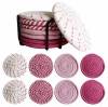 Handmade pure cotton knitted coasters