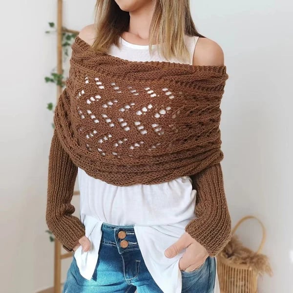 🔥Last Day Promotion 60% OFF🔥Knitted Wrap Shrugs⚡Buy 2 Free Shipping