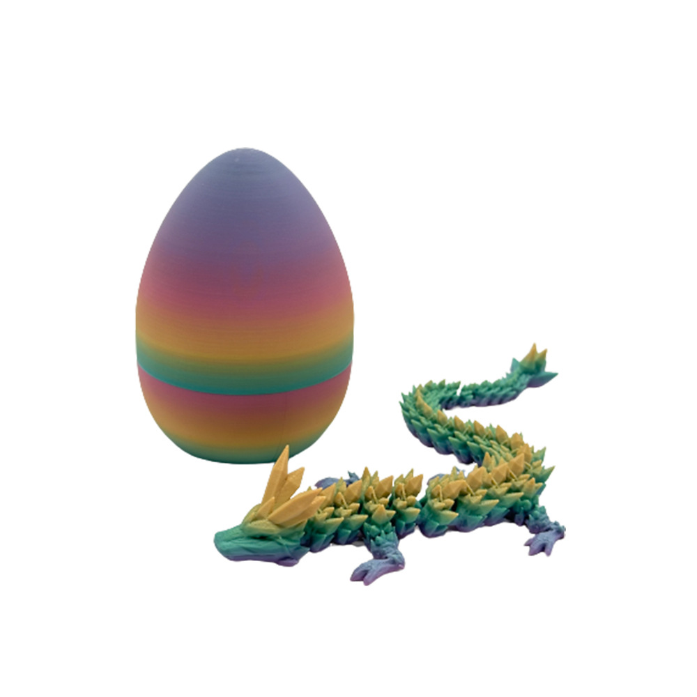 Best Easter Basket Stuffers🥚 3D-Printed Articulated Crystal Dragon With Egg🐉