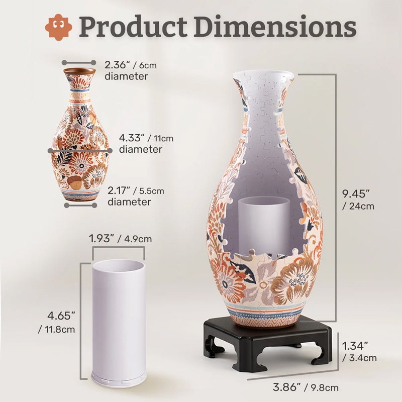 ✨Last Day Promotion - 70% OFF🎁🎄💐🧩3D Art Puzzle Vase