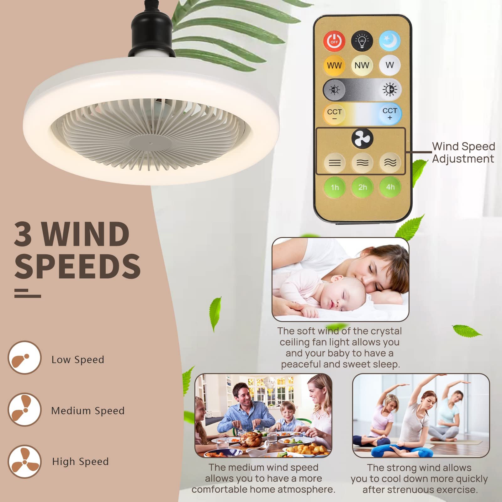 (🔥Last Day Promotion 50% OFF)LED Fan Ceiling Light For Optimal Ventilation & Illumination