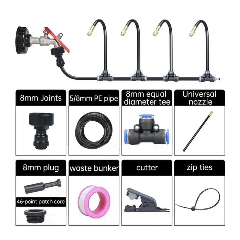 🎁TikTok Last Day Sale - 70% OFF🎉360° Curved Garden Automatic Irrigation System