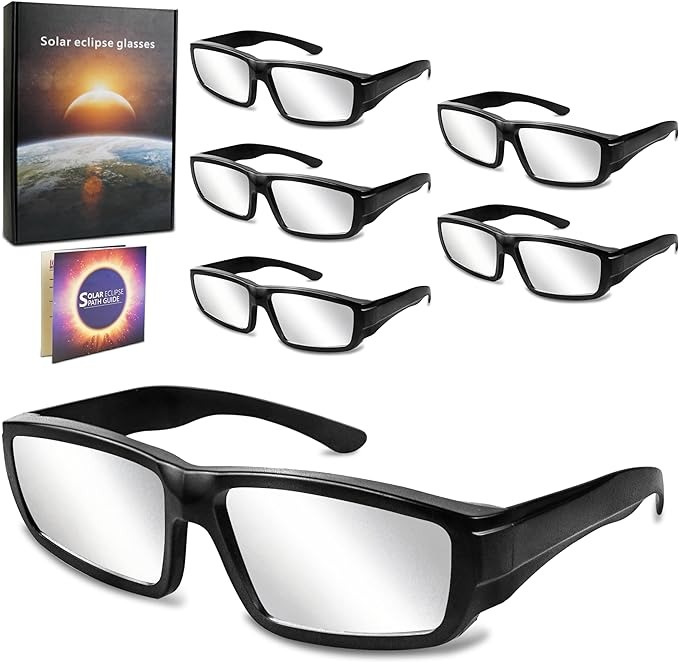 Solar Eclipse Glasses Approved 2024,Solar Eclipse Glasses for Direct Sun Viewing-ISO 12312-2:2015(E) & CE Certified1