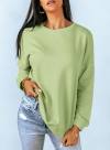 Dokotoo Women's Casual Crew Neck Sweatshirt Loose Soft Long Sleeve Pullover Tops