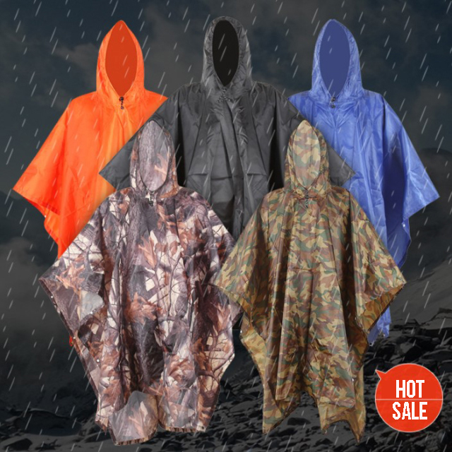 (NEW YEAR PROMOTION-50% OFF) 3 IN 1Military Impermeable Outdoor Hunting Clothes Waterproof Camo Poncho