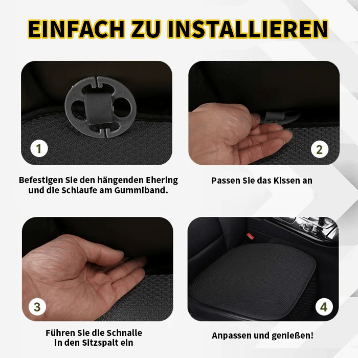 🔥LETZTER TAG 49 % RABATT🔥Atmungsaktive und rutschfeste Autositzbezüge aus Eisseide