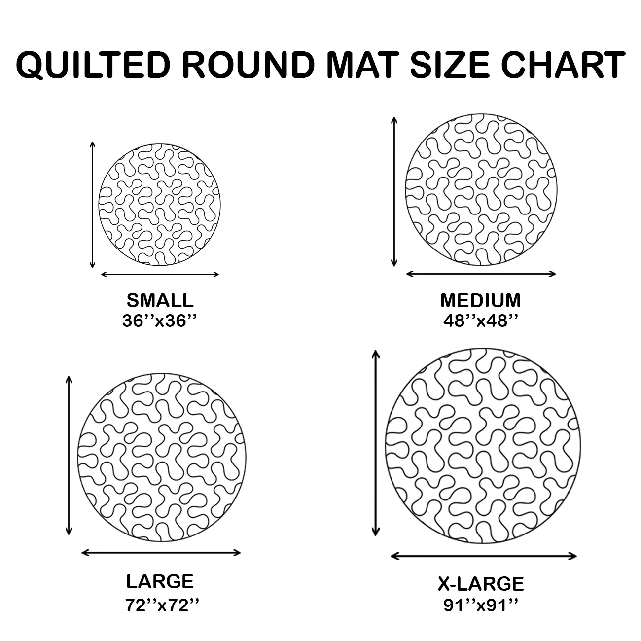 🎃Halloween Abyss Quilted Round Mat