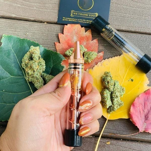 🎄Christmas Sale- Only $19.99🌿Portable Easy-To-Clean Twisted Glass Blunt Pipe