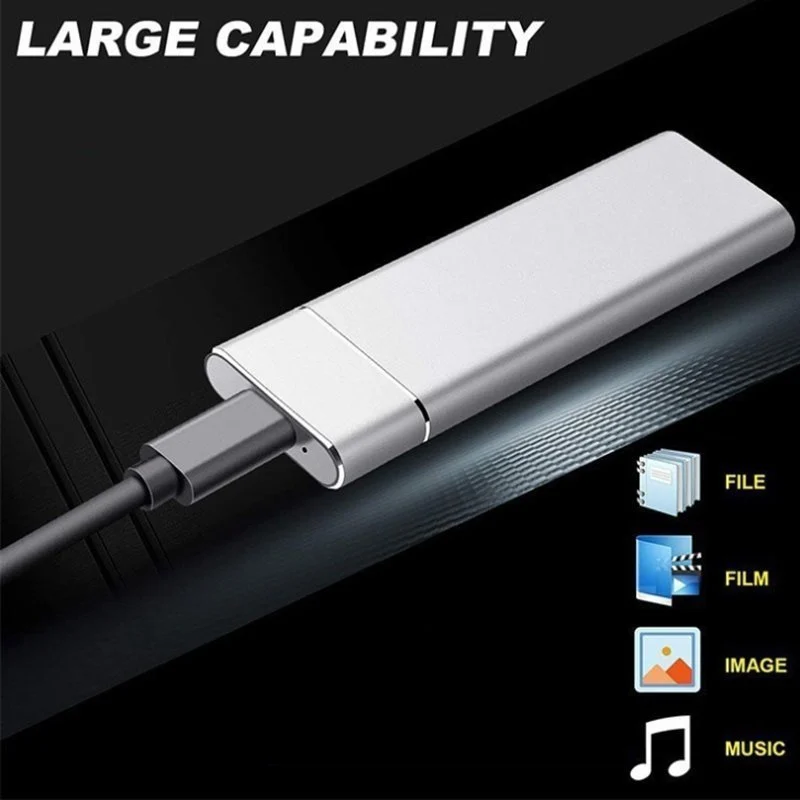 Ultra-high-speed external SSD-portable laptop desktop large capacity mobile solid state drive