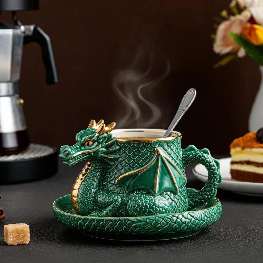 🎁TikTok Spring Last Day Promotion 48% OFF-🎁-Dragon Shaped Coffee Cup